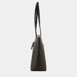 Coach Brown Crossgrain Leather Handbag