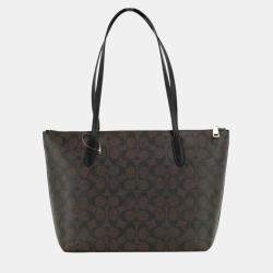 Coach Brown Crossgrain Leather Handbag