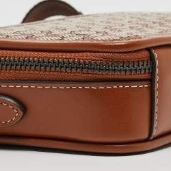 Coach Brown Signature Canvas and Leather Charter Bag