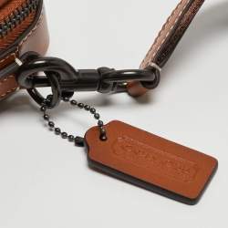 Coach Brown Signature Canvas and Leather Charter Bag