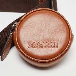 Coach Brown Signature Canvas and Leather Charter Bag