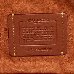 Coach Brown Signature Canvas and Leather Charter Bag