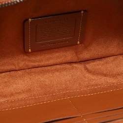 Coach Brown Signature Canvas and Leather Charter Bag