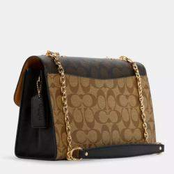 Pre Owned Coach Multi Canvas Shoulder bag