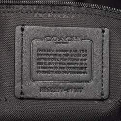 Coach Black Leather Turnlock Chain Tote