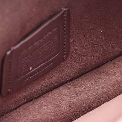 Pre Owned Coach Tricolor Leather Tabby Chain Clutch