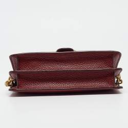 Pre Owned Coach Tricolor Leather Tabby Chain Clutch