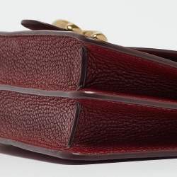 Pre Owned Coach Tricolor Leather Tabby Chain Clutch