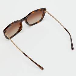 Pre Owned Coach Havana/Brown Gradient HC8257U Cat-Eye Sunglasses