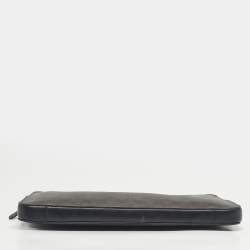 Pre Owned Coach Brown/Black Signature Coated Canvas Laptop Case Sleeve