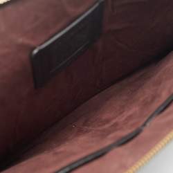 Pre Owned Coach Brown/Black Signature Coated Canvas Laptop Case Sleeve