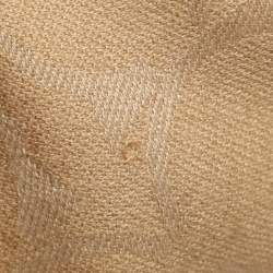 مملوكة مسبقًا Coach Beige Signature Print Wool Blend Scarf
