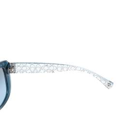 Coach Blue Ice Crystal Acetate 5153/17 Laurin Gradient Sunglasses