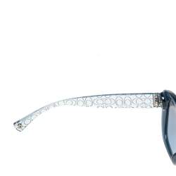 Coach Blue Ice Crystal Acetate 5153/17 Laurin Gradient Sunglasses