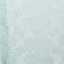 Coach Green Monogram Jacquard Silk & Wool Scarf