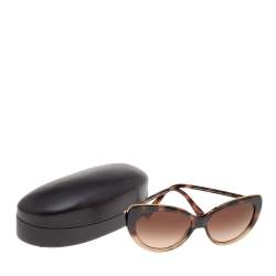 Coach Glitter Dark Tortoise/ Brown Gradient HC8157 Cat Eye Sunglasses