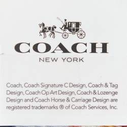Coach Blue Floral Bow Print Cotton & Silk Oblong Scarf