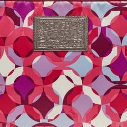Coach Multicolor Satin Printed Laptop Sleeve