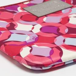 Coach Multicolor Satin Printed Laptop Sleeve