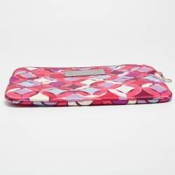 Coach Multicolor Satin Printed Laptop Sleeve