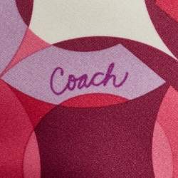Coach Multicolor Satin Printed Laptop Sleeve