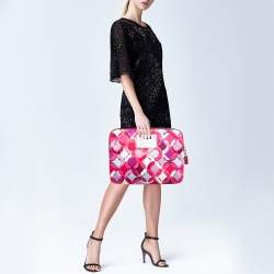 Coach Multicolor Satin Printed Laptop Sleeve