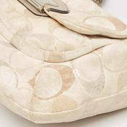Coach Multicolor Signature Canvas and Sequins Kristine Hobo