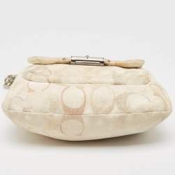 Coach Multicolor Signature Canvas and Sequins Kristine Hobo