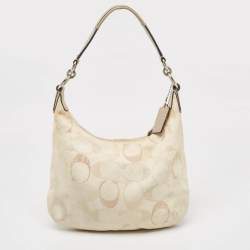 Coach Multicolor Signature Canvas and Sequins Kristine Hobo