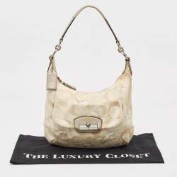 Coach Multicolor Signature Canvas and Sequins Kristine Hobo