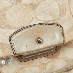 Coach Multicolor Signature Canvas and Sequins Kristine Hobo