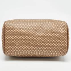 Coach Brown Printed Coated Canvas and Leather Mini Bennett Satchel