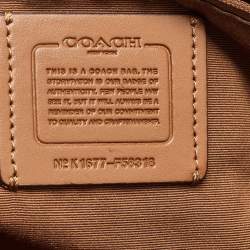 Coach Brown/Beige Signature Coated Canvas and Leather Ava Tote