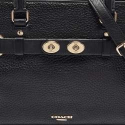 Coach Black Leather Blake Carryall 25 Tote
