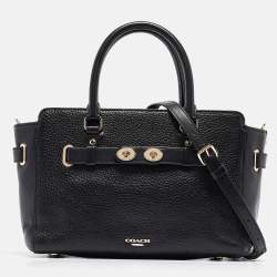 Coach Black Leather Blake Carryall 25 Tote