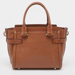 Pre Owned Coach Brown Leather Swagger 20 Tote