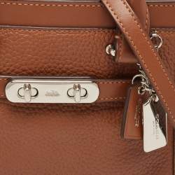Pre Owned Coach Brown Leather Swagger 20 Tote