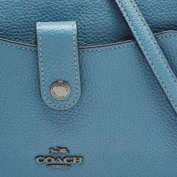 Coach Blue Leather Noa Pop Up Crossbody Bag