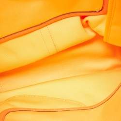 Pre Owned Coach Pink/Orange Canvas and Leather Bonnie Cashin Tote