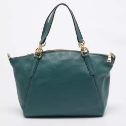 Coach Green Leather Small Kelsey Satchel