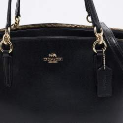 Coach Black Leather Large Christie Carryall Satchel  