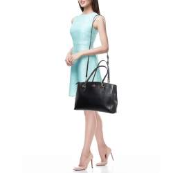 Coach Black Leather Large Christie Carryall Satchel  
