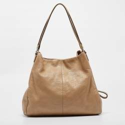 Coach Beige Leather Phoebe Madison Shoulder Bag