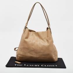 Coach Beige Leather Phoebe Madison Shoulder Bag