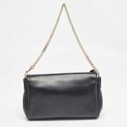 Coach Black Leather Crosstown Turnlock Crossbody Bag