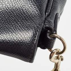 Coach Black Leather Crosstown Turnlock Crossbody Bag