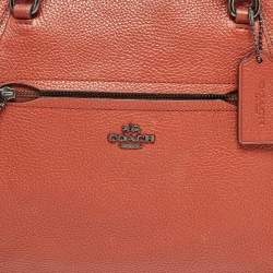 Coach Brick Brown Leather Prairie Satchel