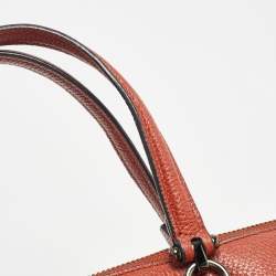 Coach Brick Brown Leather Prairie Satchel