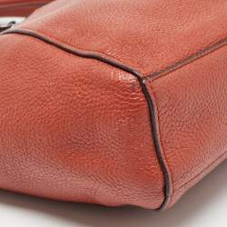 Coach Brick Brown Leather Prairie Satchel