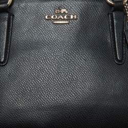 Coach Black Leather Mini Christie Carryall Satchel